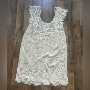 Cherish Cream Crochet Top